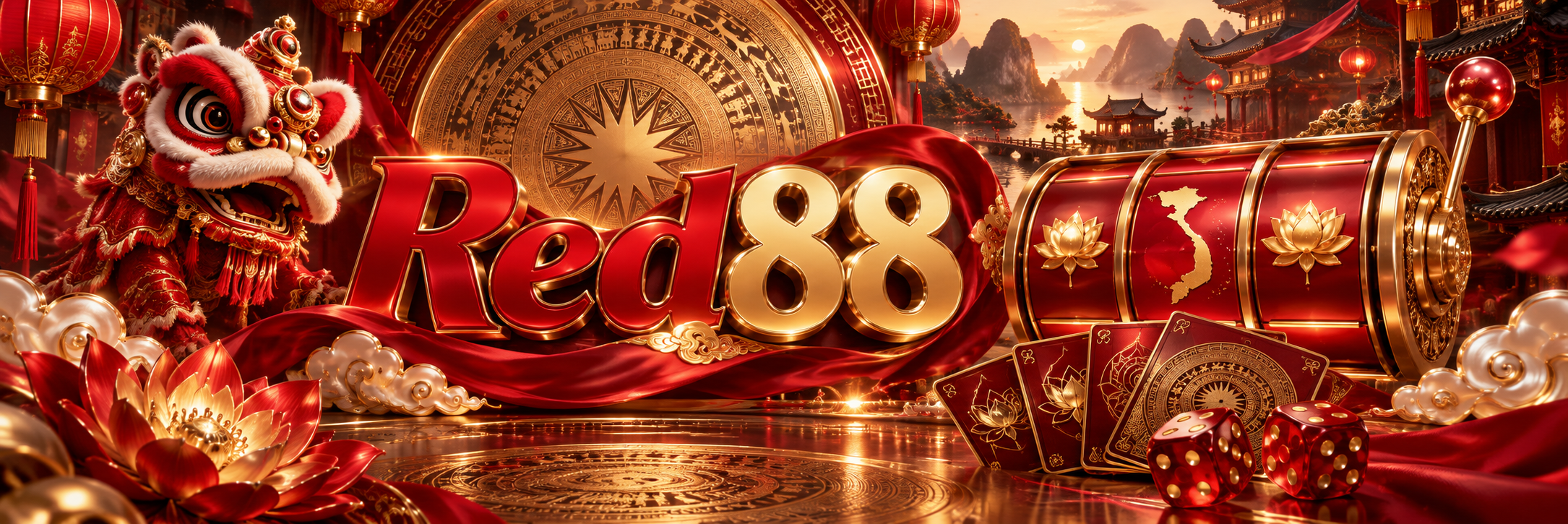 Red88: khung cảnh giải trí và họa tiết Việt Nam — hình minh họa